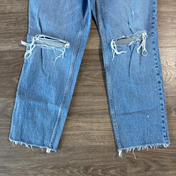 Abercrombie 90s Straight Ultra High Rise Jeans Size 31 - Picture 4 of 5